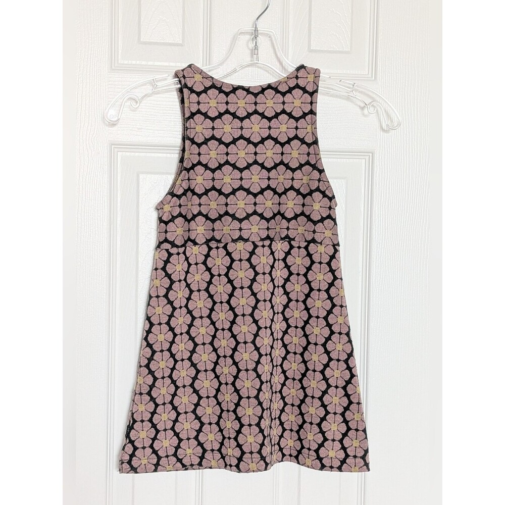 Zara Girls' (Size 7) Jumper/Pinafore Dress w/All-Around  Floral Pattern - Picture 4 of 10
